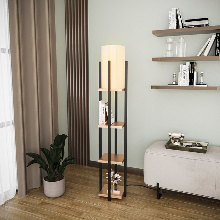 Opviq Shelf Lamp - 8113 Negro y cobre Opviq Shelf Lamp - 8113 Negro y cobre